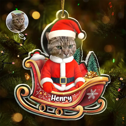 Personalisierte Weihnachtsdeko – Lustiges Weihnachtsmann-Gesicht