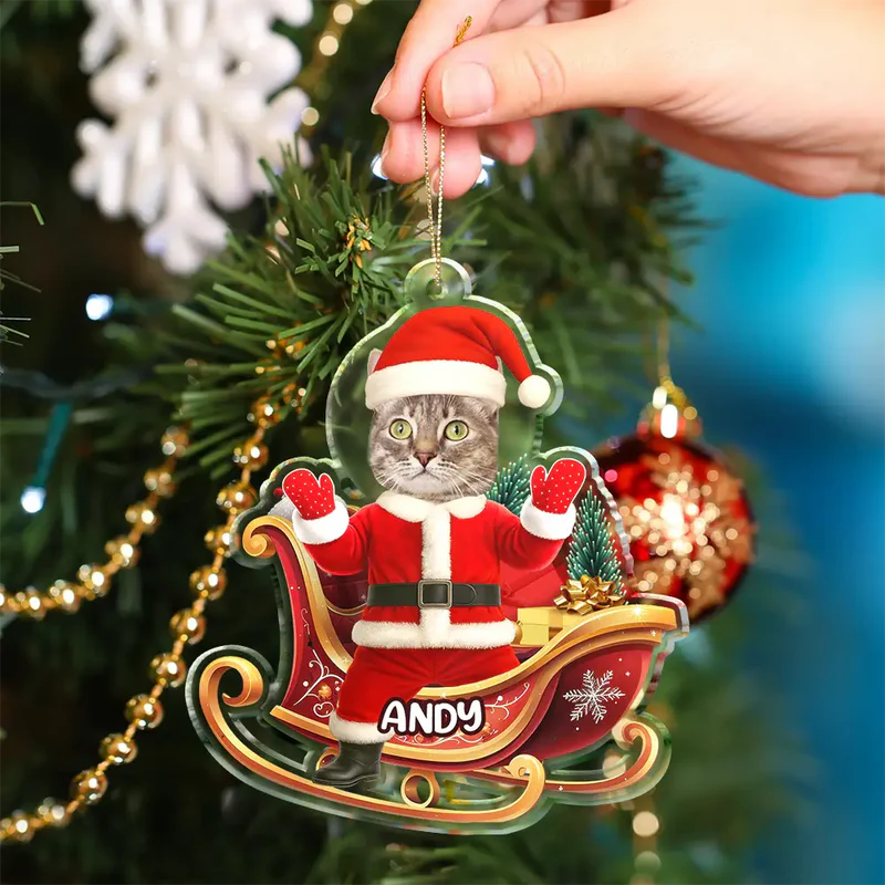 Personalisierte Weihnachtsdeko – Lustiges Weihnachtsmann-Gesicht