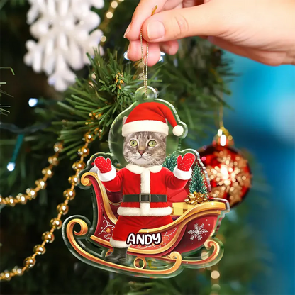 Personalisierte Weihnachtsdeko – Lustiges Weihnachtsmann-Gesicht