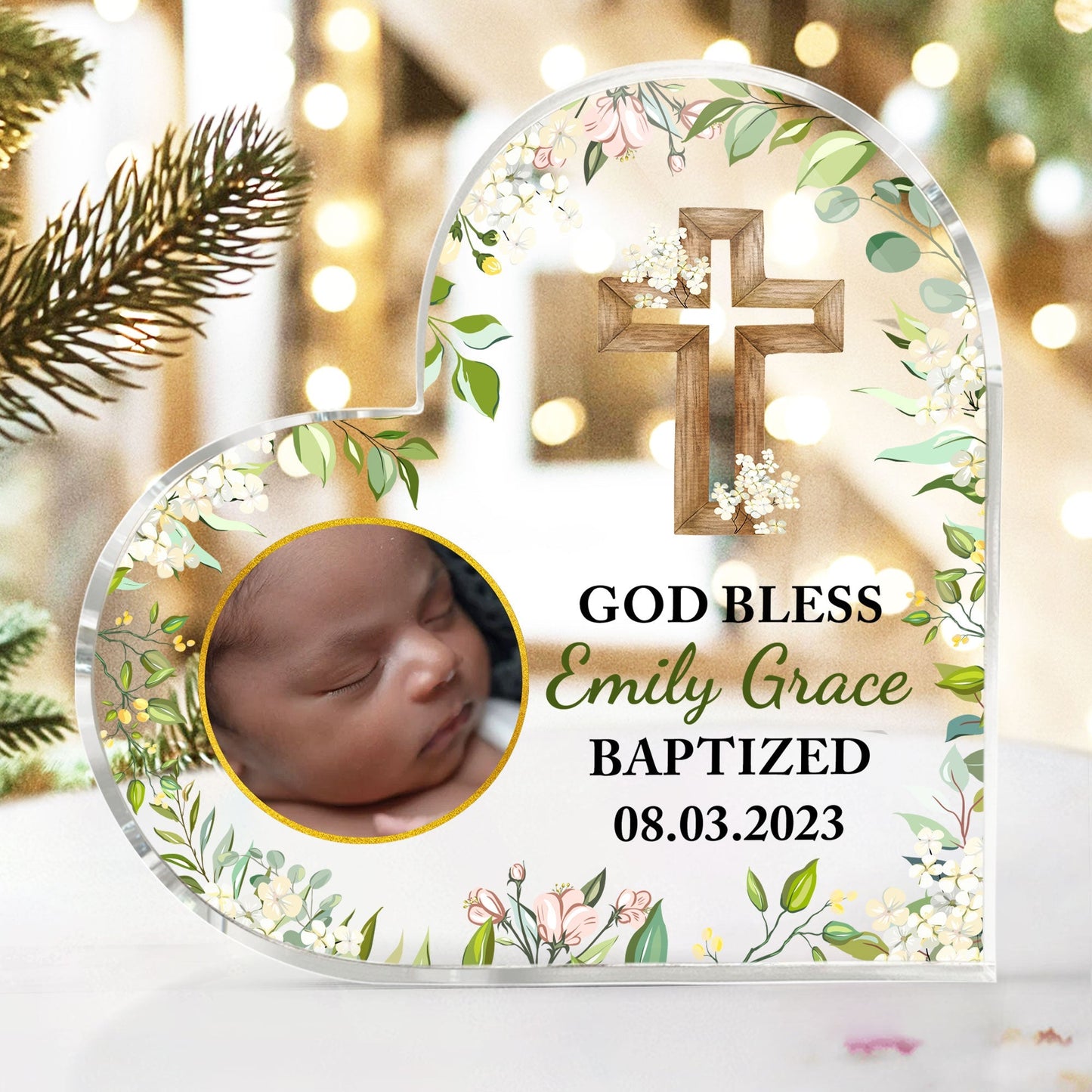 Personalisiertes Acrylschild – Taufgeschenk