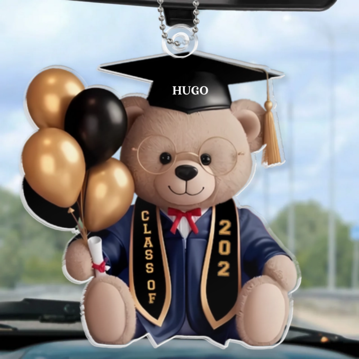 Personalisierter Fotoanhänger – Abschlussgeschenk
