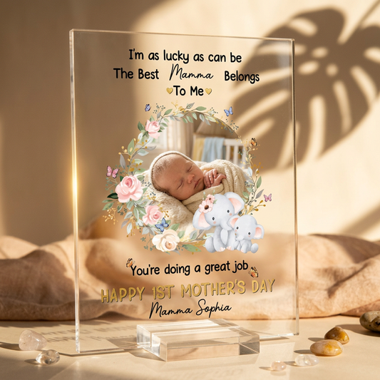 Personalisiertes Acrylschild – Die beste Mama gehört mir