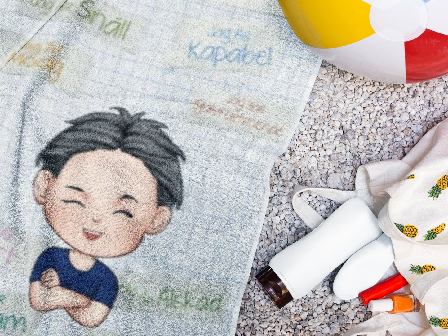 Personalisiertes Handtuch – Ich bin mutig