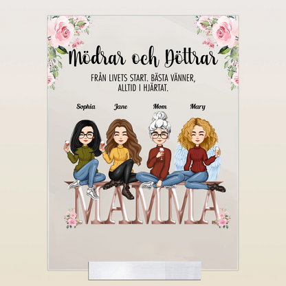 Personalisiertes Acrylschild – Geliebte Mama / Tochter