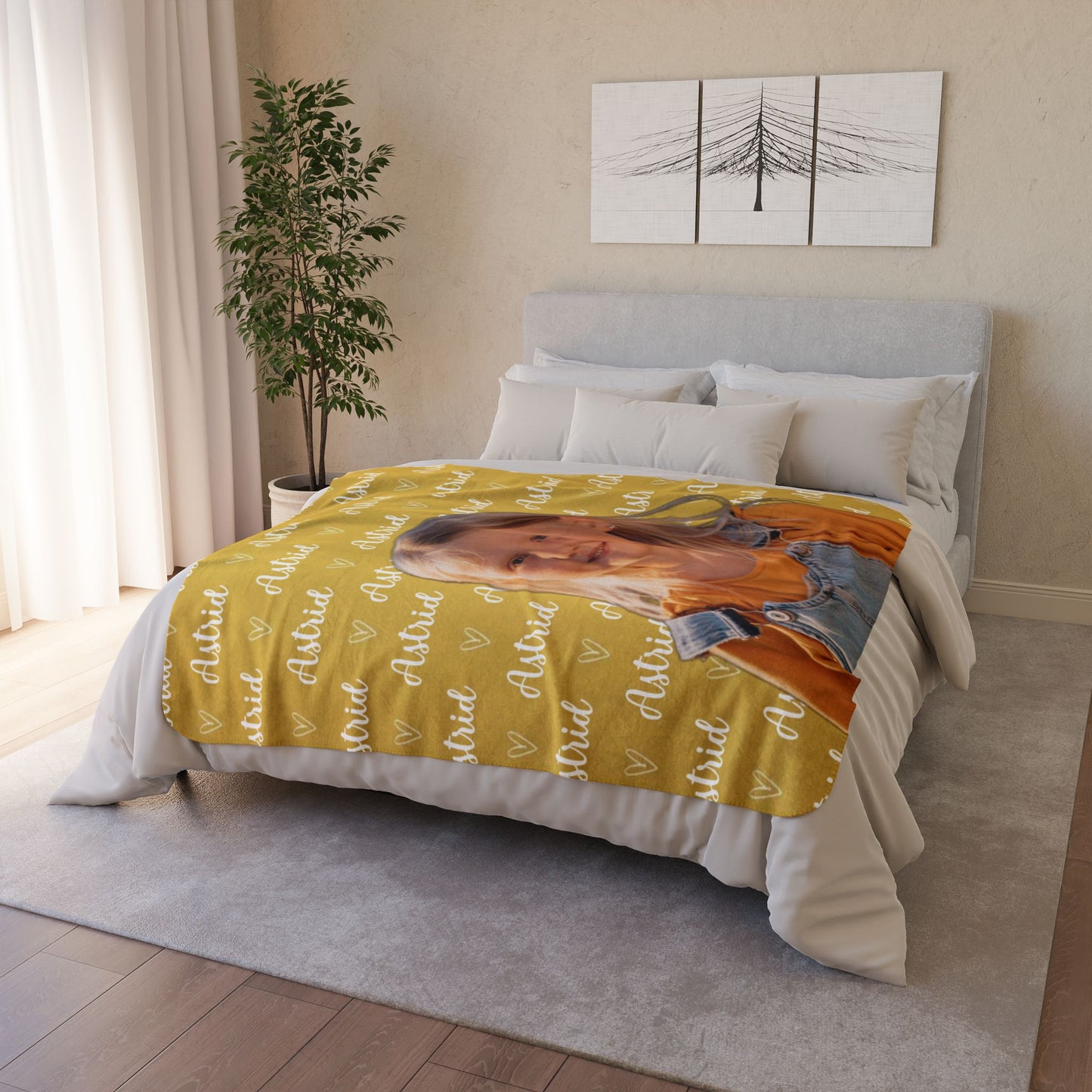 Personalisierte Decke – mit Namen und Foto für Kinder
