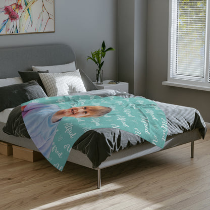 Personalisierte Decke – mit Namen und Foto für Kinder