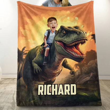 Personalisierte Decke – Dinosaurier