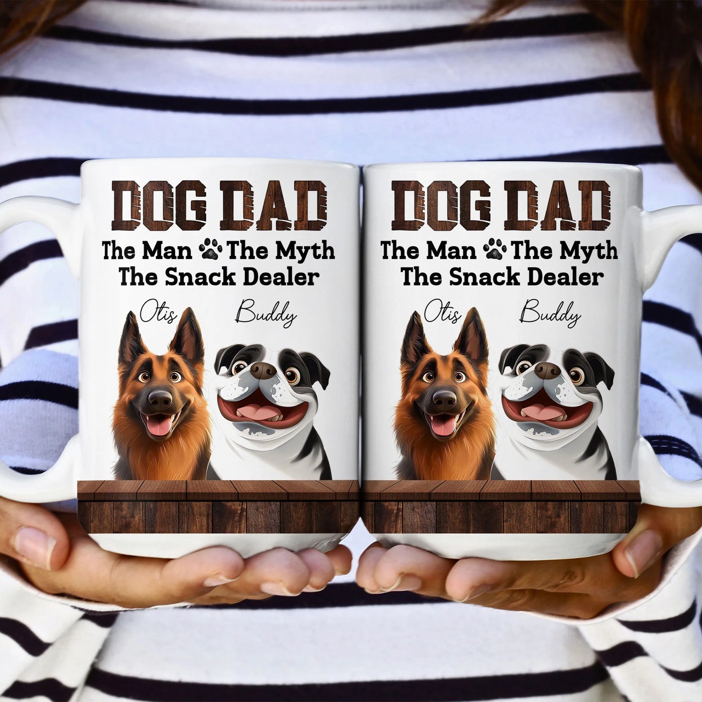 Personalisierte Tasse – Hundepapa
