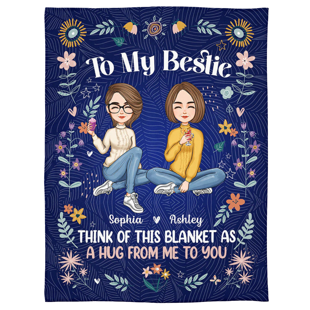 Personalisierte Decke – Geschenk für die Schwester