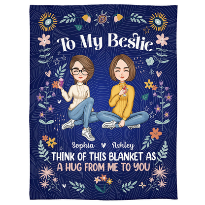 Personalisierte Decke – Geschenk für die Schwester
