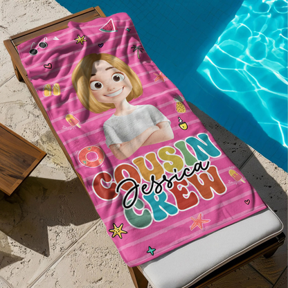Personalisiertes Handtuch – Cousin Crew