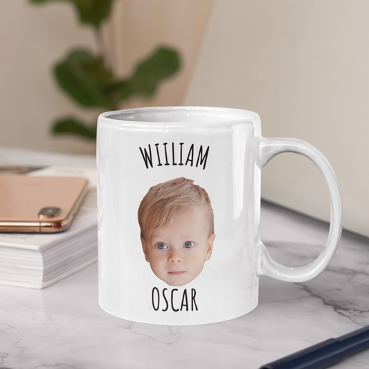Personalisierte Tasse – Babygesicht
