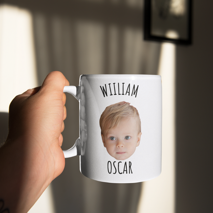 Personalisierte Tasse – Babygesicht