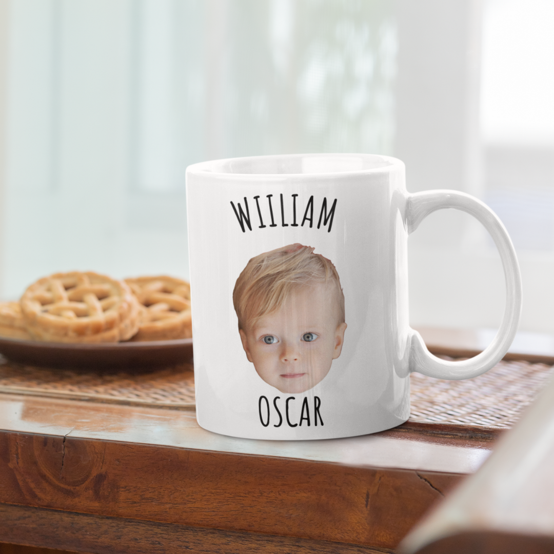 Personalisierte Tasse – Babygesicht