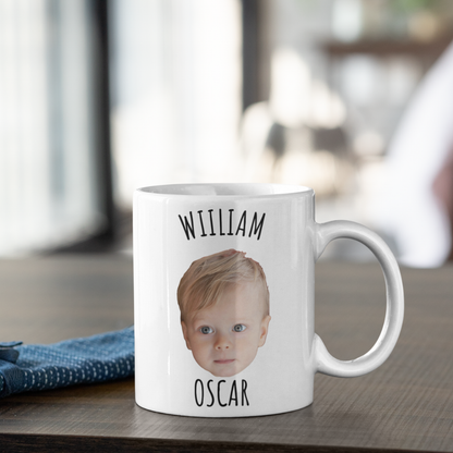 Personalisierte Tasse – Babygesicht