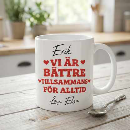 Personalisierte Tasse – Für immer zusammen