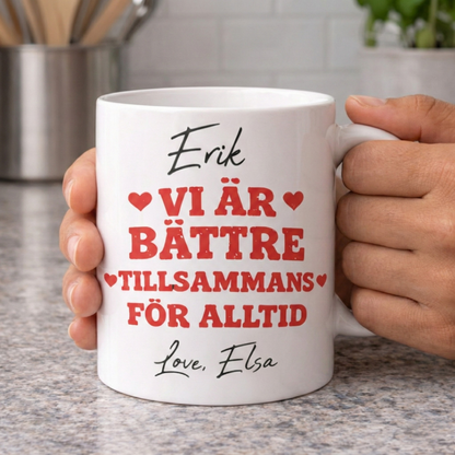 Personalisierte Tasse – Für immer zusammen