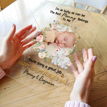 Personalisiertes Acrylschild – Die beste Mama gehört mir