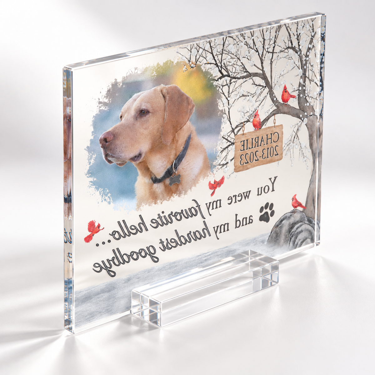 Personalisiertes Acrylschild – Mein bester Freund für immer