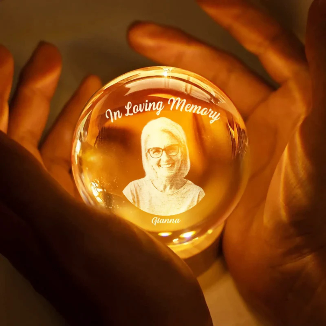 Personalisierte Fotoglobus-Lampe – Für ein liebevolles Andenken
