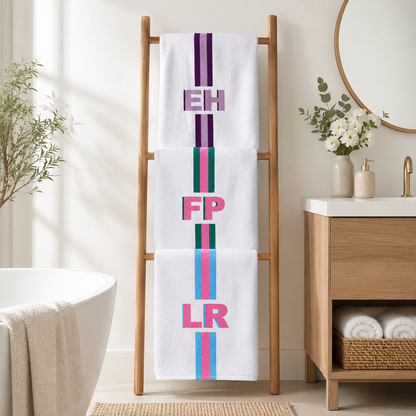 Personalisiertes Handtuch – Monogramm mit Namen