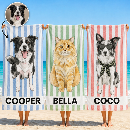 Personalisiertes Handtuch – Geschenk für Tierliebhaber