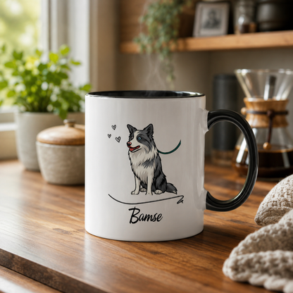 Personalisierte Tasse – Aquarellporträt vom Haustier