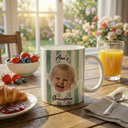Personalisierte Tasse – Baby- und Haustiergesicht
