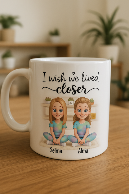 Personalisierte Tasse – Geschenk für beste Freundinnen, Schwester
