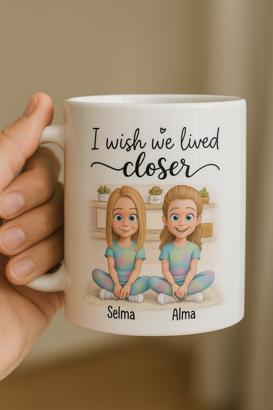 Personalisierte Tasse – Geschenk für beste Freundinnen, Schwester