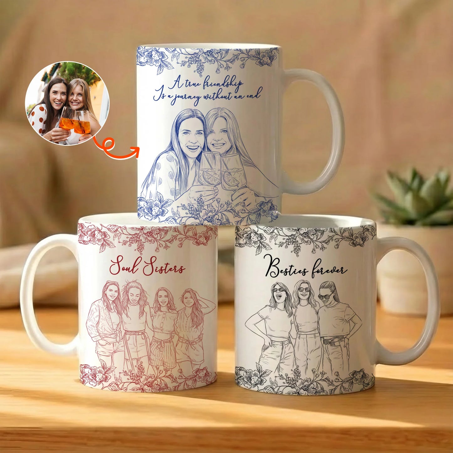 Personalisierte Tasse – Geschenk für Freunde