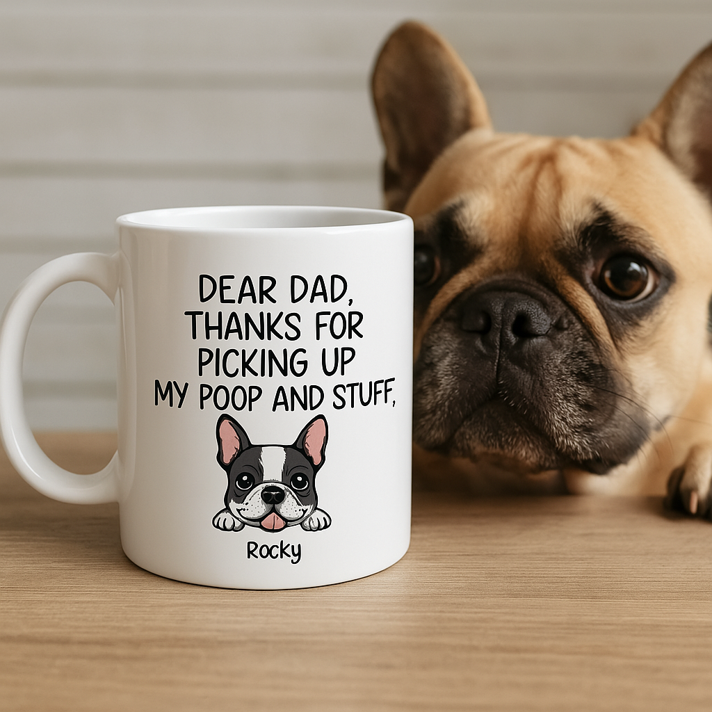 Personalisierte Tasse – Hundepapa