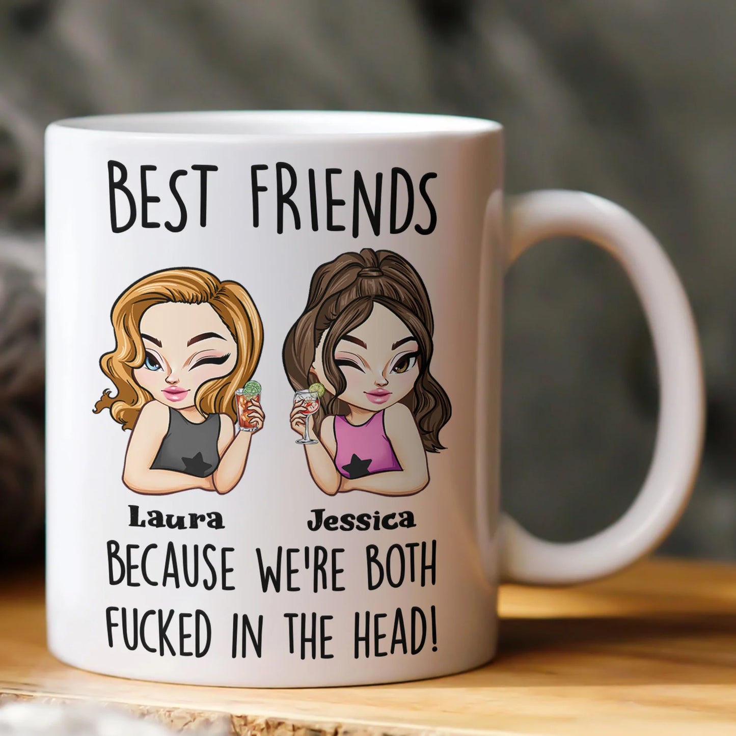 Personalisierte Tasse – Freundschaftsgeschenk