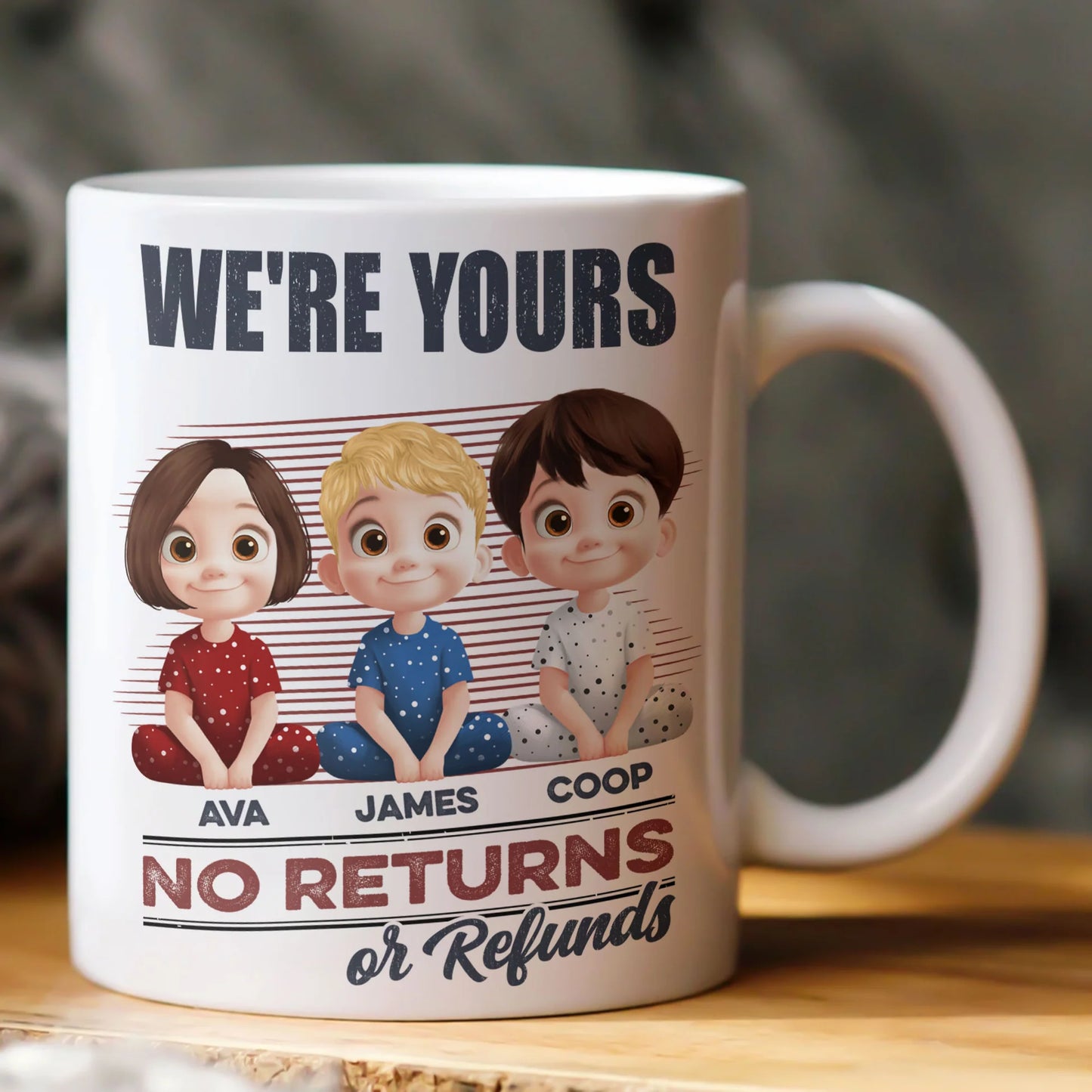 Personalisierte Tasse – Wir sind eure