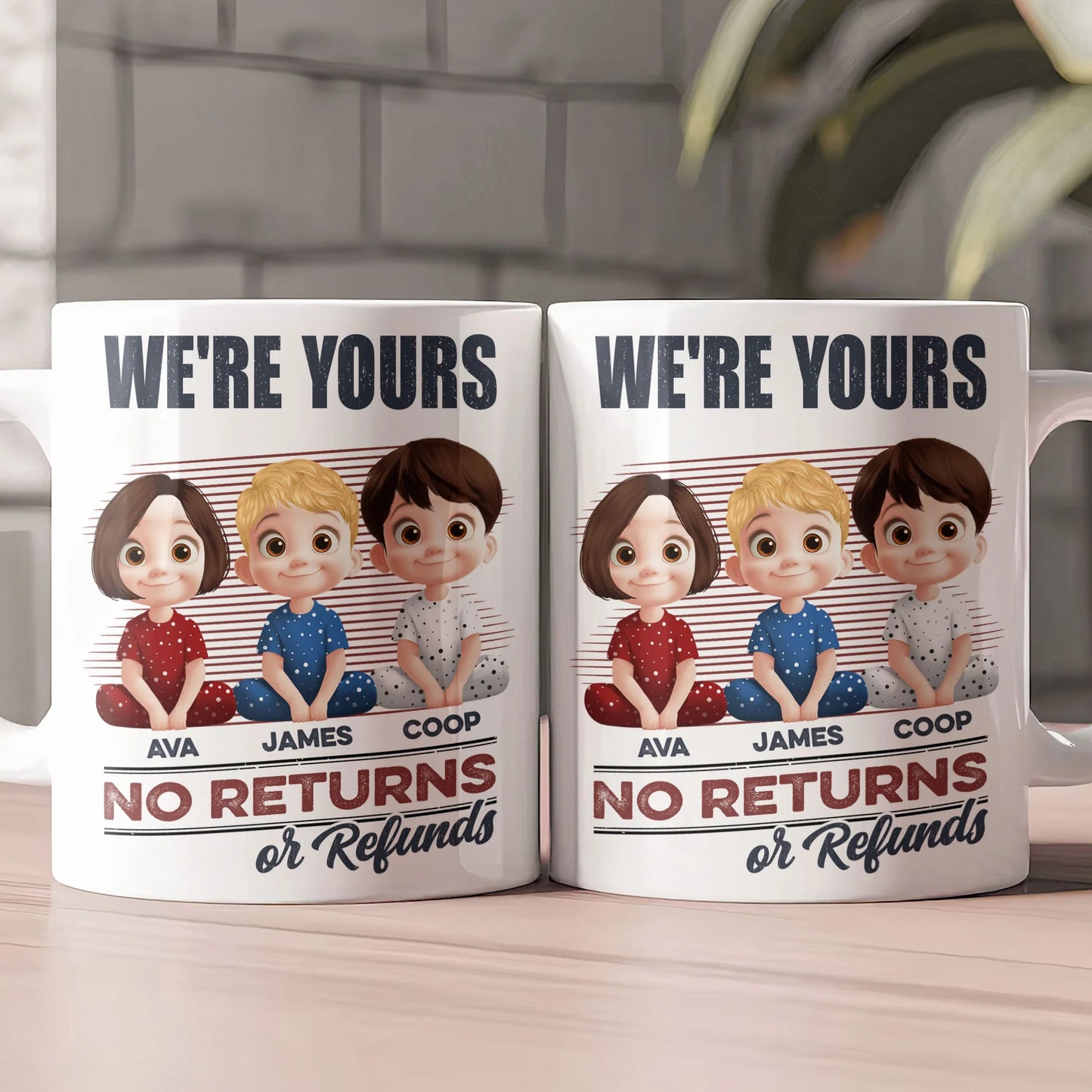 Personalisierte Tasse – Wir sind eure