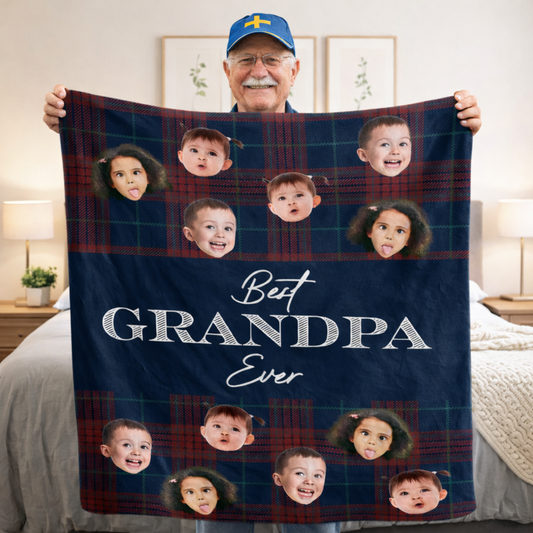 Personalisierte Decke – Bester Opa aller Zeiten