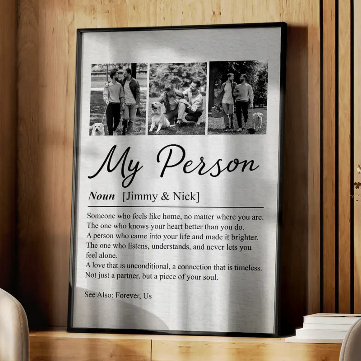 Personalisiertes Fotoposter – Paarfoto
