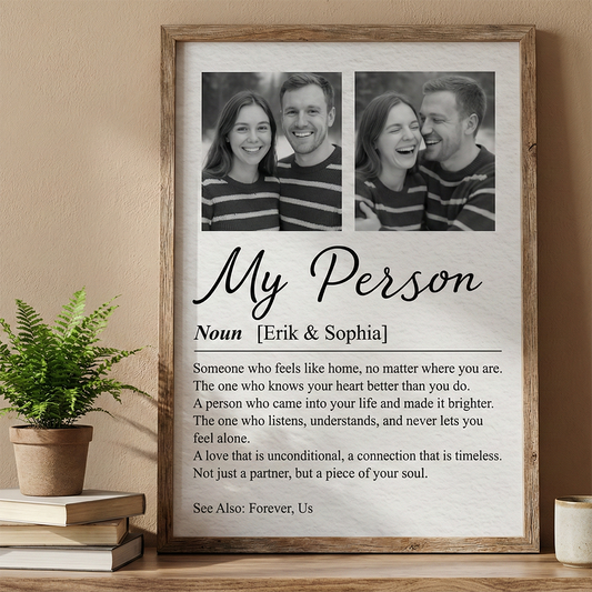 Personalisiertes Fotoposter – Paarfoto