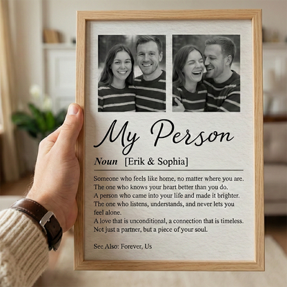 Personalisiertes Fotoposter – Paarfoto