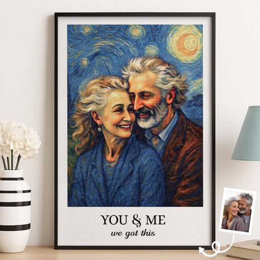 Personalisiertes Fotoposter – Geschenk für Paare