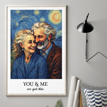 Personalisiertes Fotoposter – Geschenk für Paare