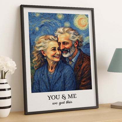 Personalisiertes Fotoposter – Geschenk für Paare