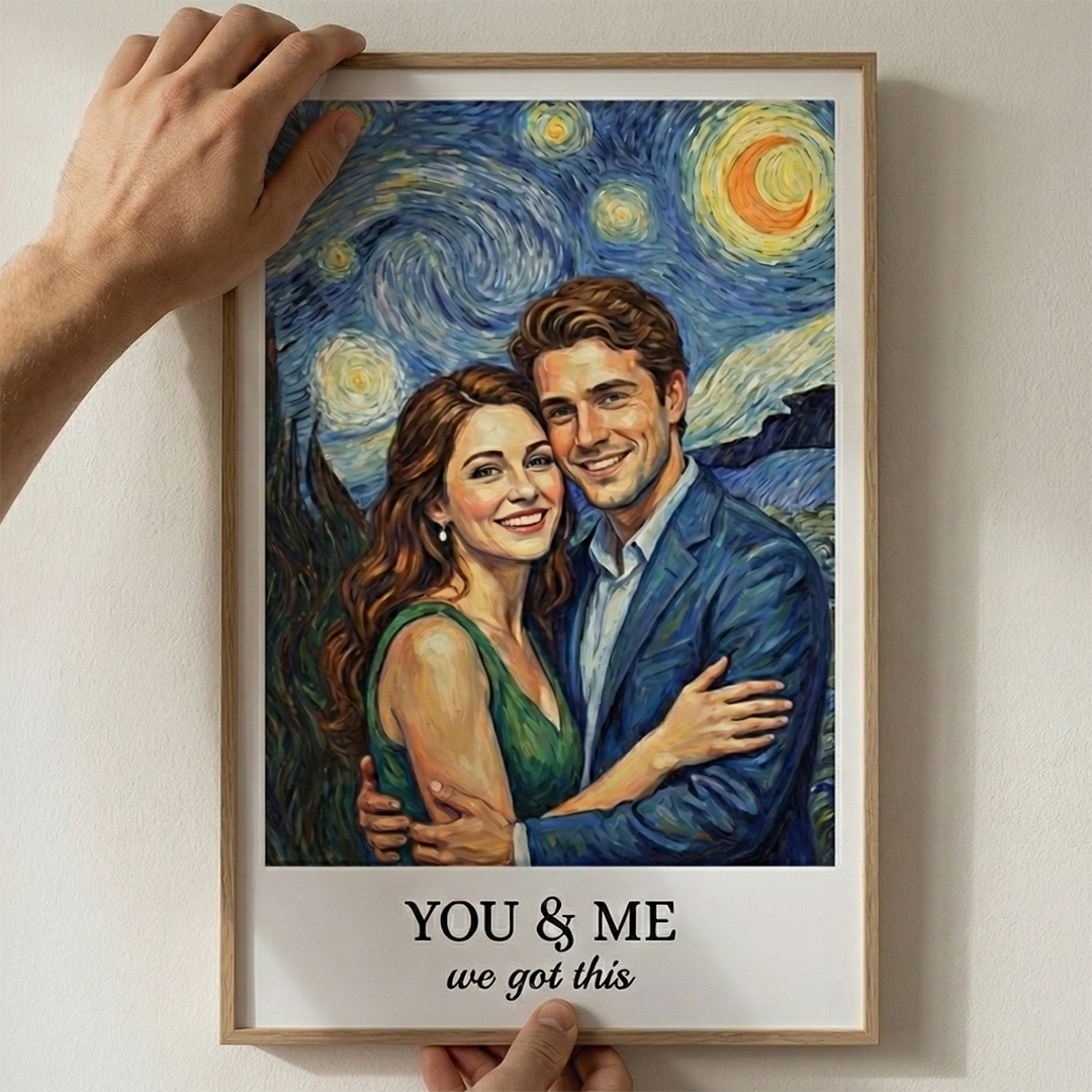Personalisiertes Fotoposter – Geschenk für Paare