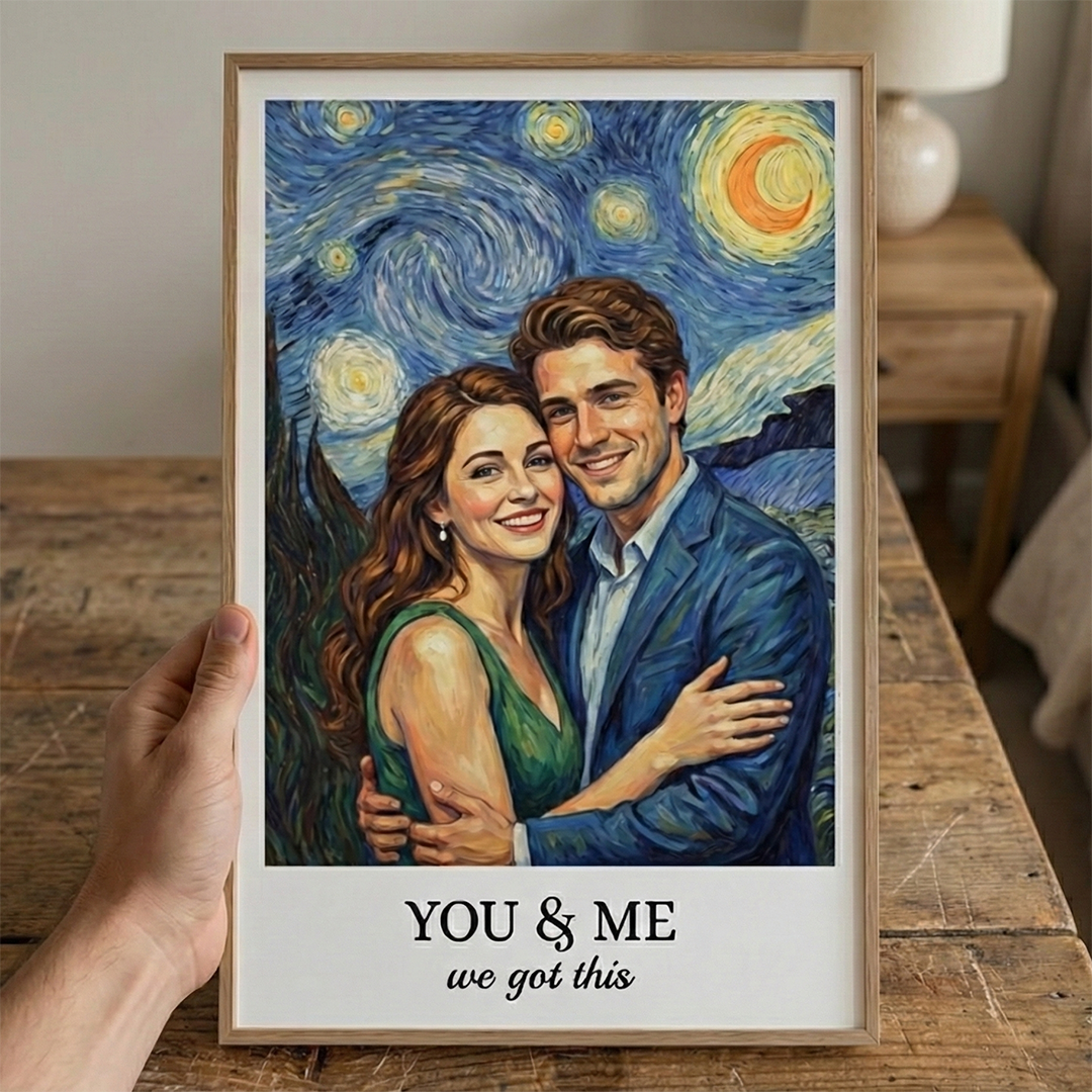 Personalisiertes Fotoposter – Geschenk für Paare