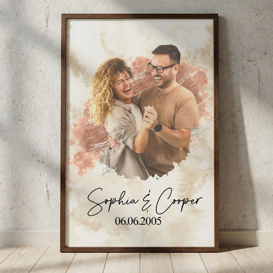 Personalisiertes Fotoposter – Du & Ich