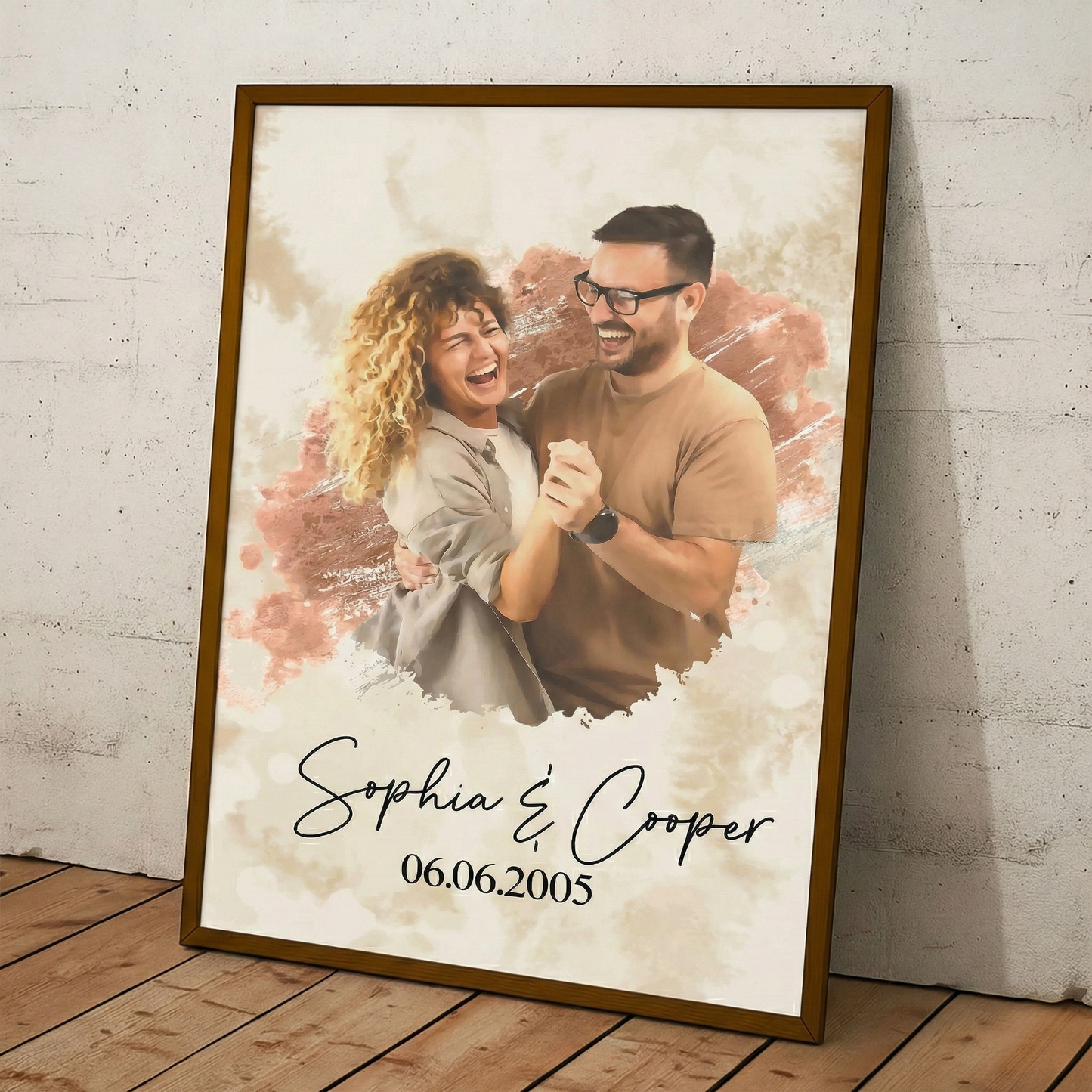 Personalisiertes Fotoposter – Du & Ich