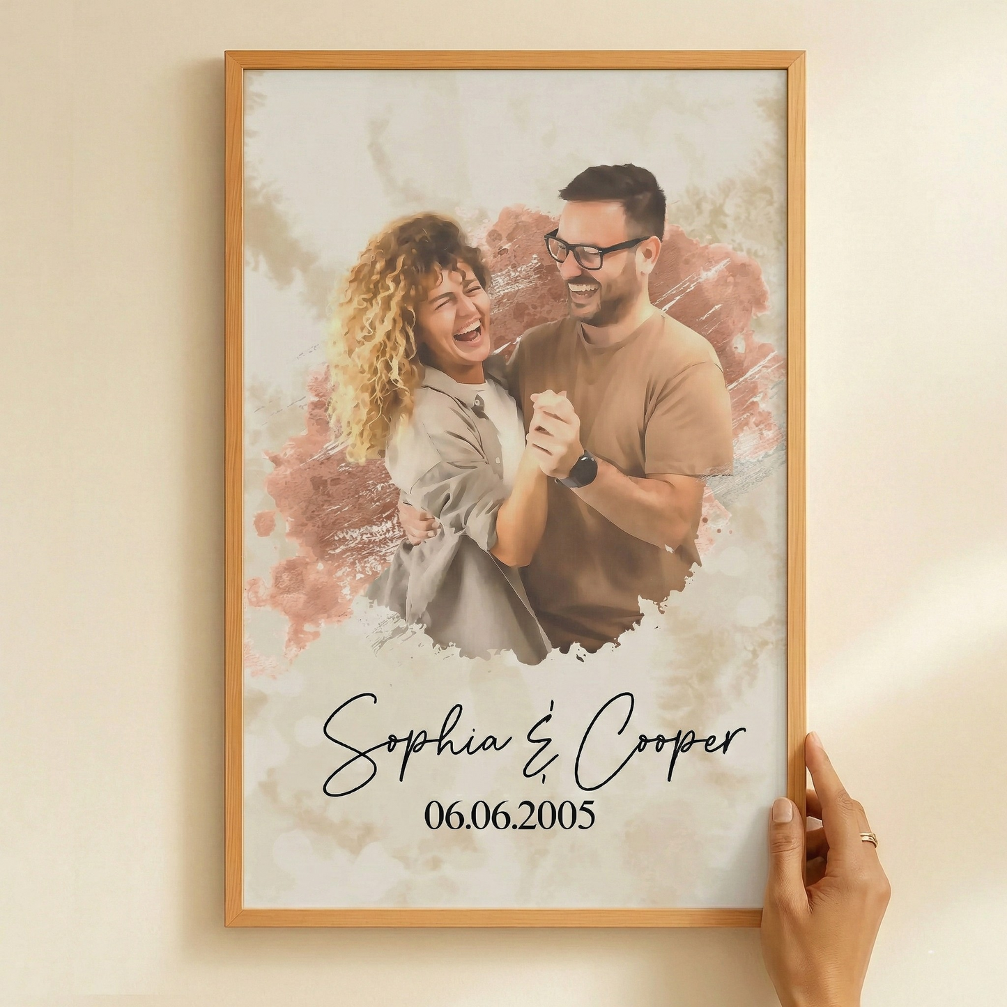 Personalisiertes Fotoposter – Du & Ich
