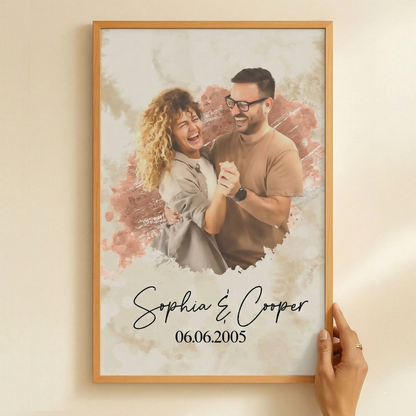 Personalisiertes Fotoposter – Du & Ich