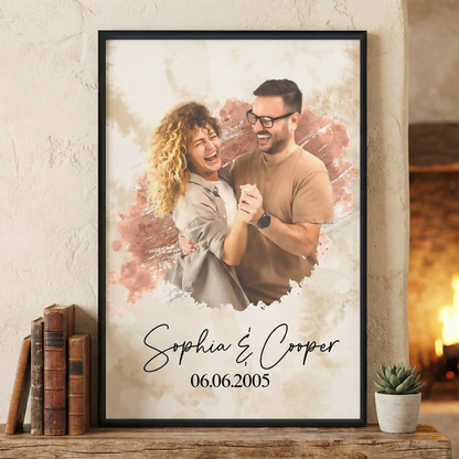 Personalisiertes Fotoposter – Du & Ich