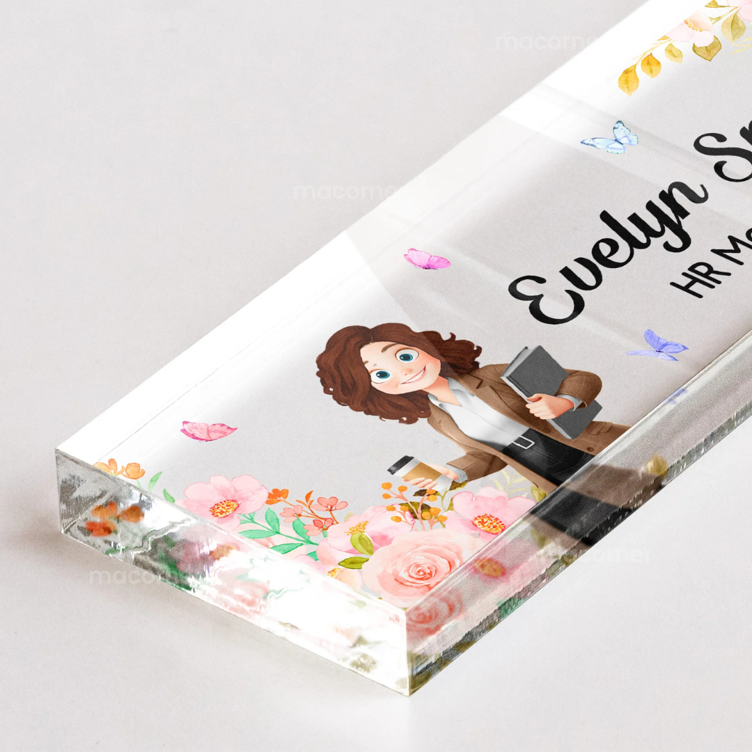 Personalisiertes Namensschild – Geschenk für Kollegen